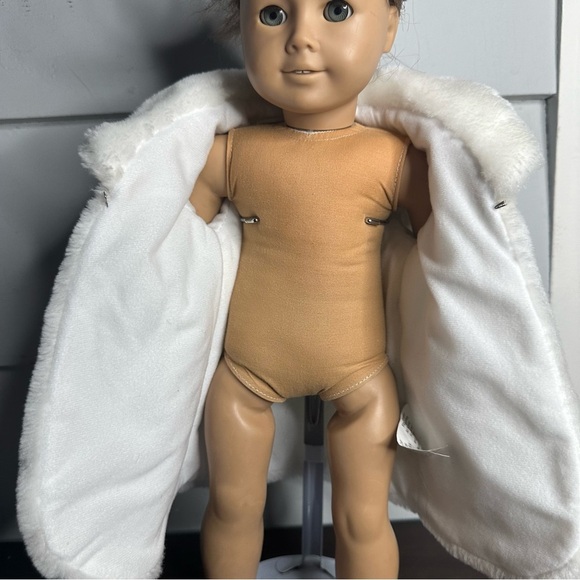 Vintage 1996 Fibrecraft Materials American Girl Doll Size 18” Faux Fur Coat - Picture 11 of 16